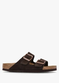 Arizona Mocca Suede Two Bar Mules