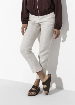 Arizona Mocca Suede Two Bar Mules