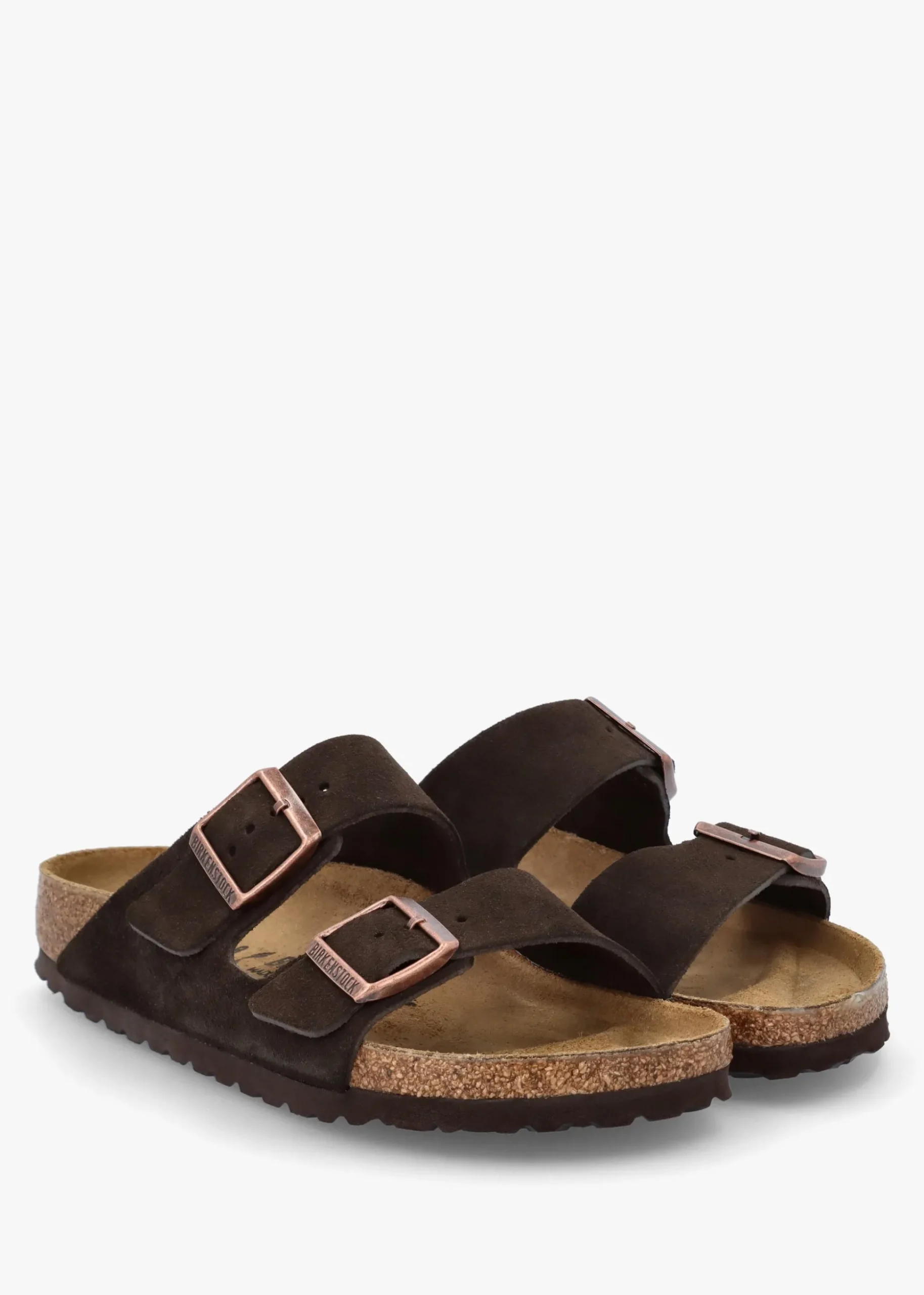 Arizona Mocca Suede Two Bar Mules