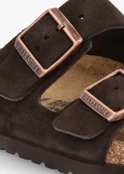 Arizona Mocca Suede Two Bar Mules