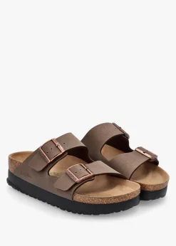 Arizona Pap Flex Platform Birko-Flor Mocca Mules