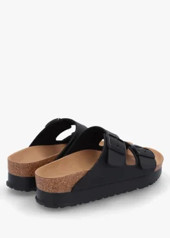 Arizona Pap Flex Platform Birko-Flor Black Mules