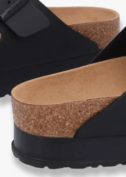Arizona Pap Flex Platform Birko-Flor Black Mules