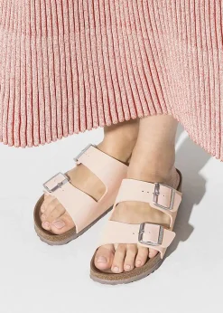 Arizona Vegan Light Rose Birko-Flor Two Bar Mules