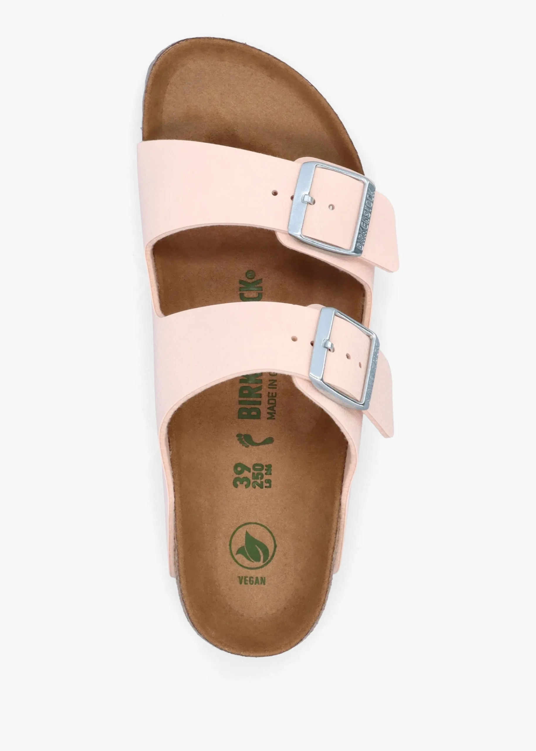 Arizona Vegan Light Rose Birko-Flor Two Bar Mules