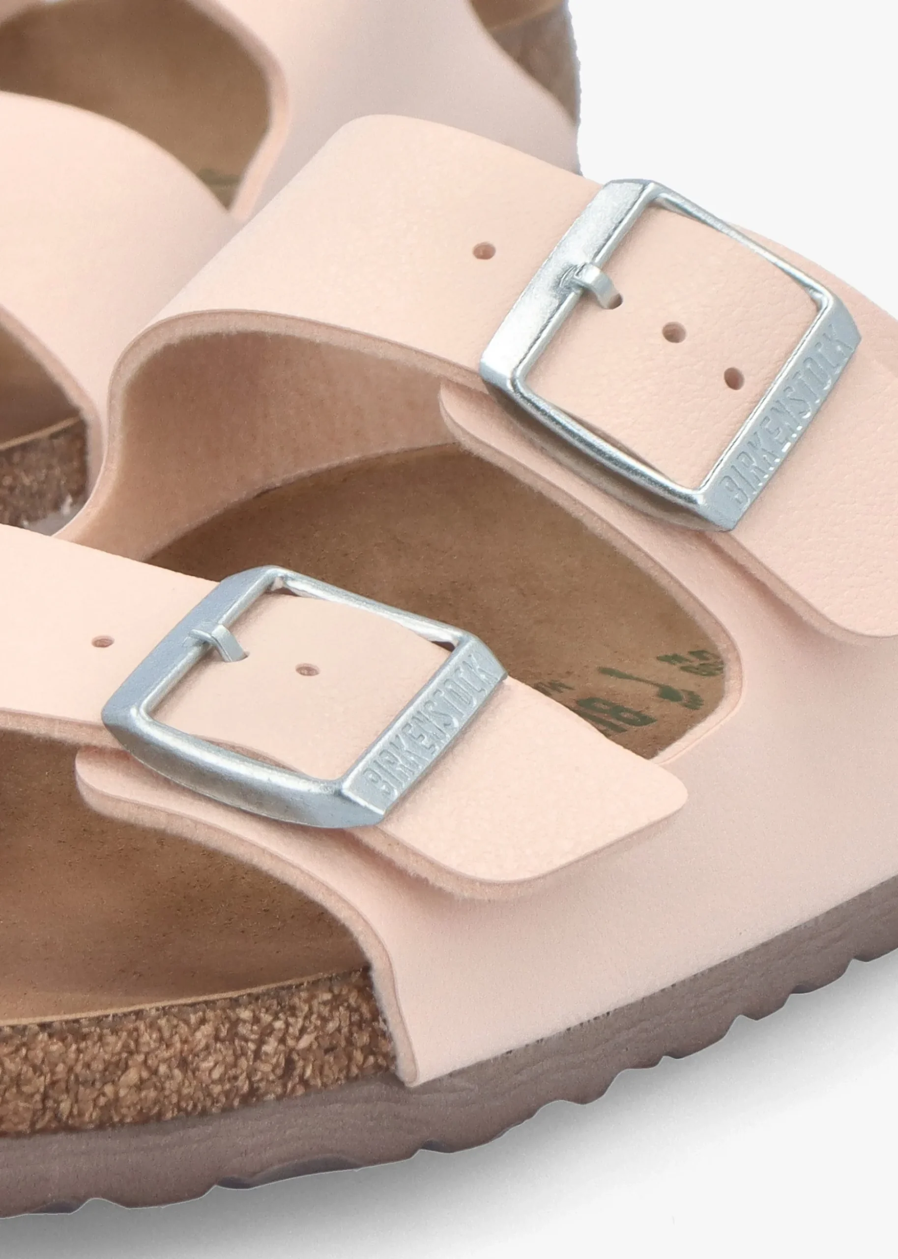 Arizona Vegan Light Rose Birko-Flor Two Bar Mules
