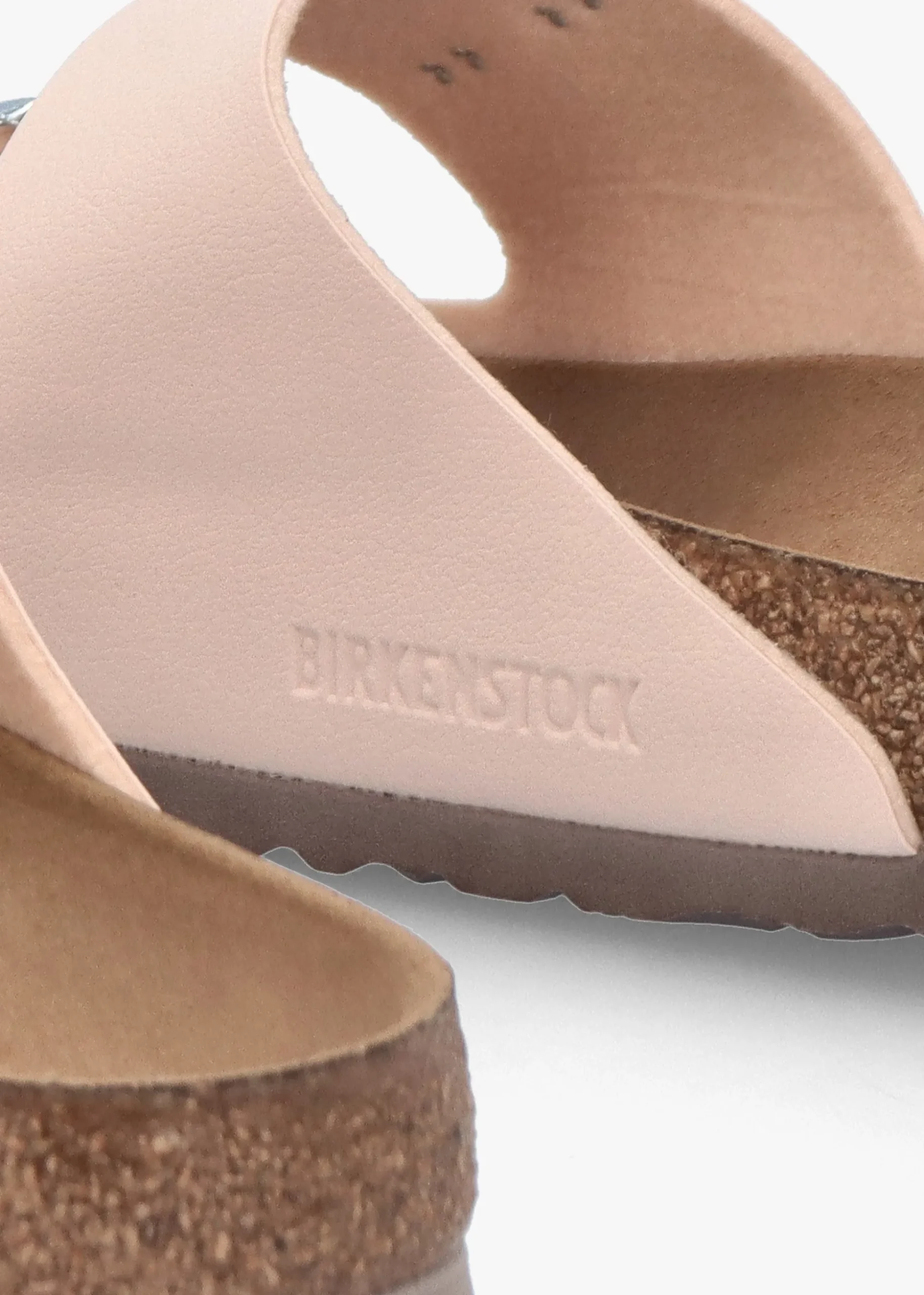 Arizona Vegan Light Rose Birko-Flor Two Bar Mules