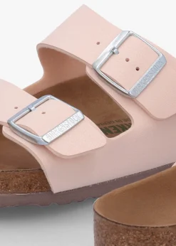 Arizona Vegan Light Rose Birko-Flor Two Bar Mules