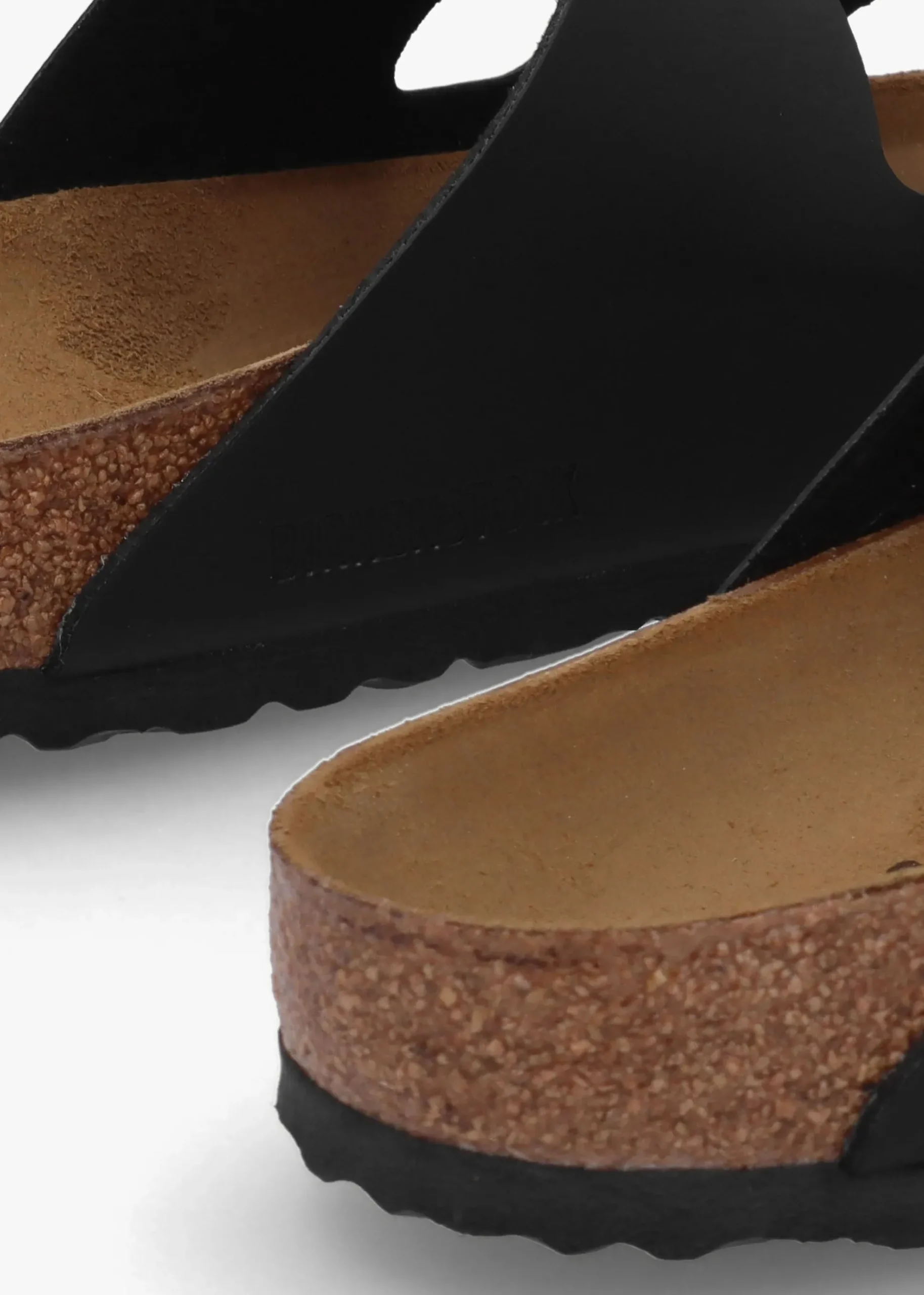 Arizona Wide Black Birko-Flor Two Bar Mules