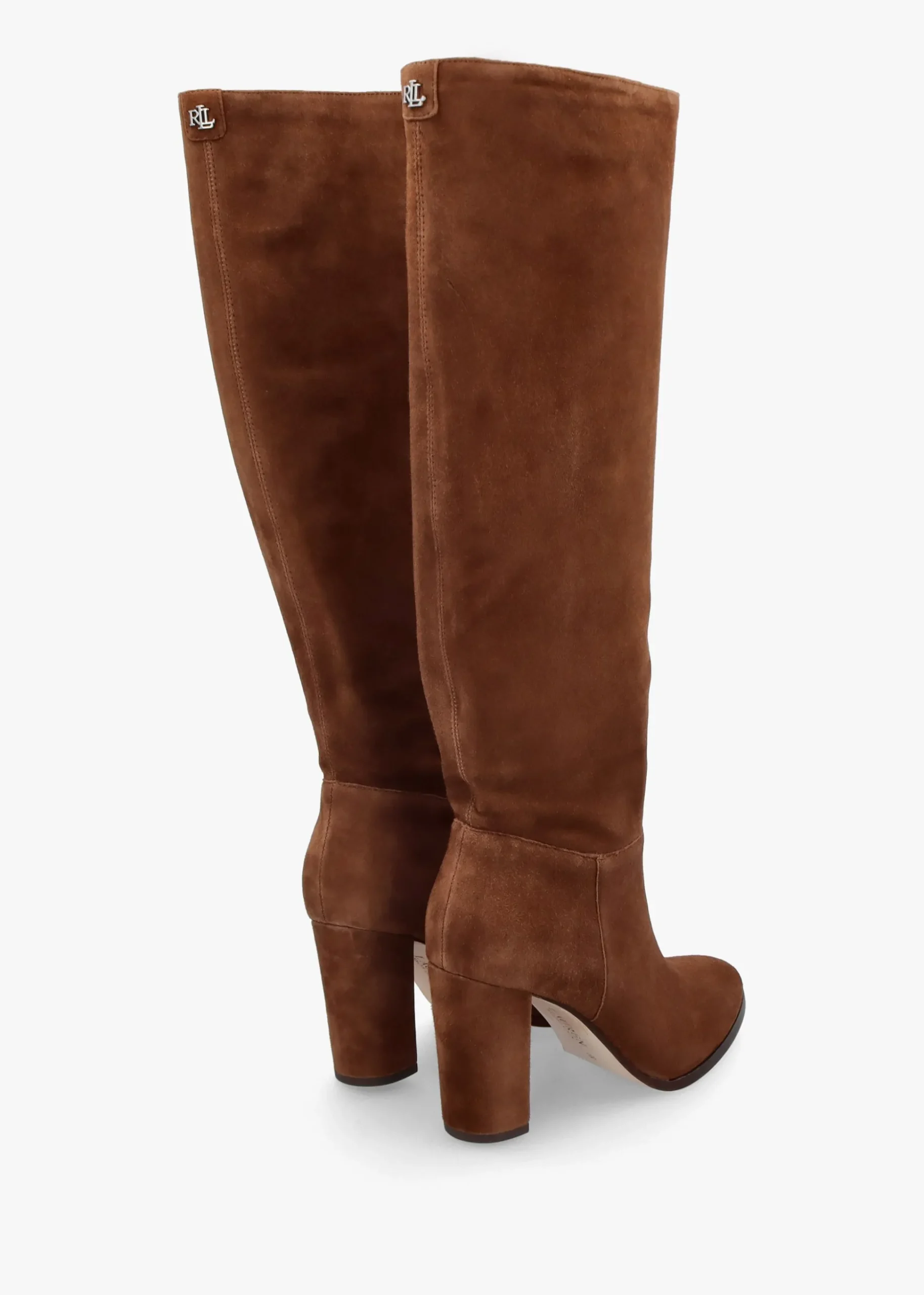 Artizan Brown Suede Block Heel Knee Boots