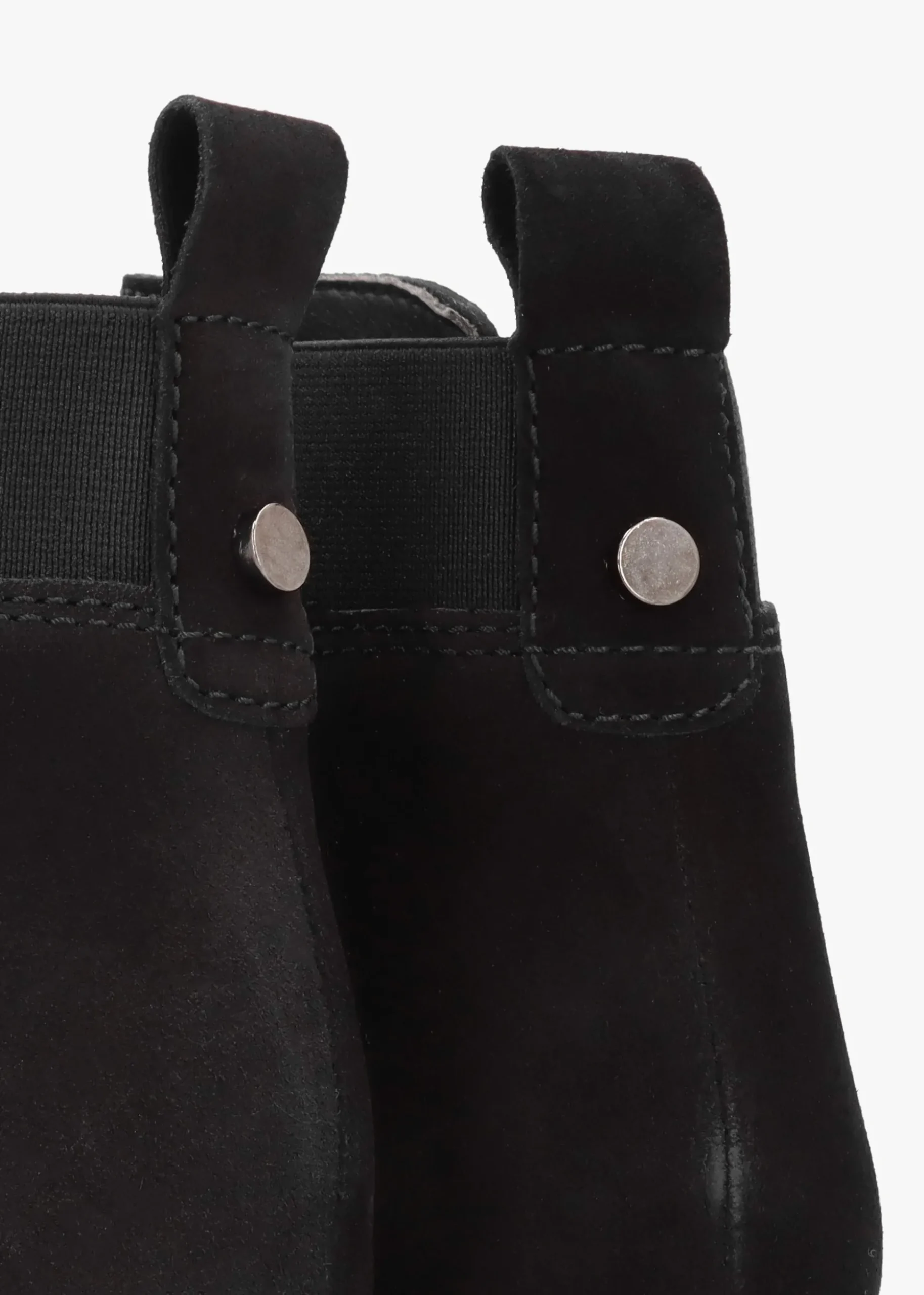 Azure Black Suede Wedge Chelsea Boots