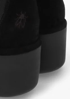 Bagu Black Suede Wedge Chelsea Boots