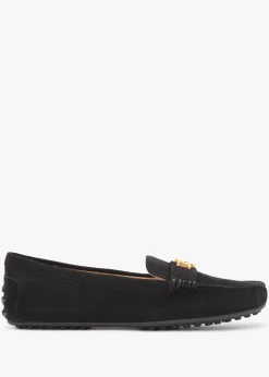 Barnsbury Black Suede Loafers