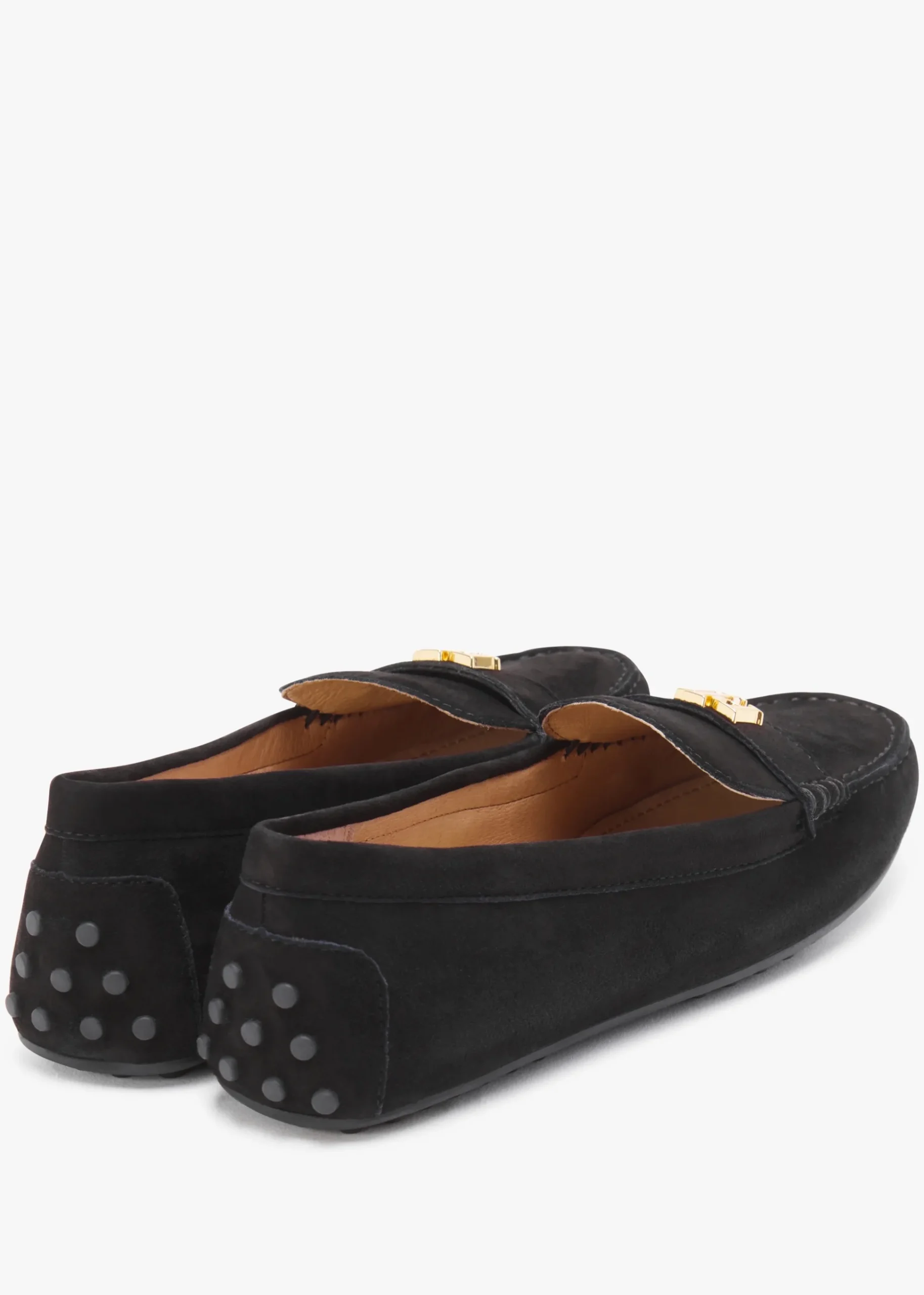 Barnsbury Black Suede Loafers