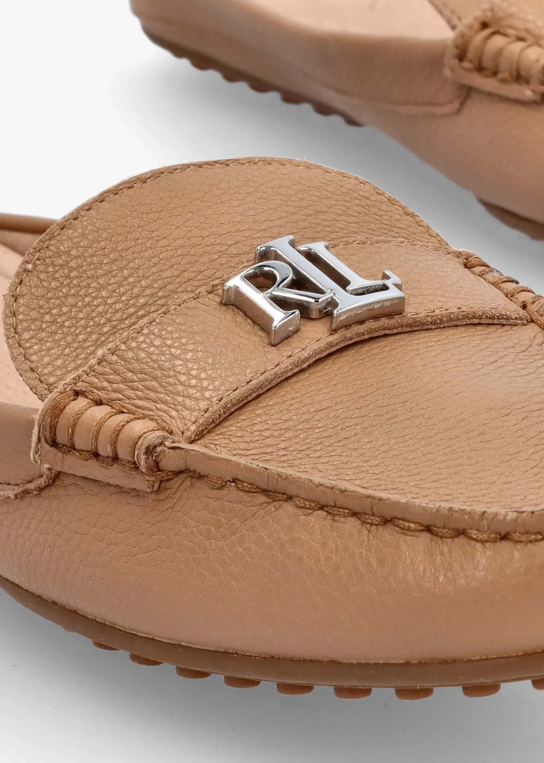 Barnsbury Pebbled Camel Leather Backless Mules