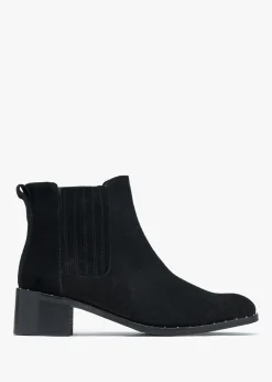 Baver Black Suede Chelsea Boots