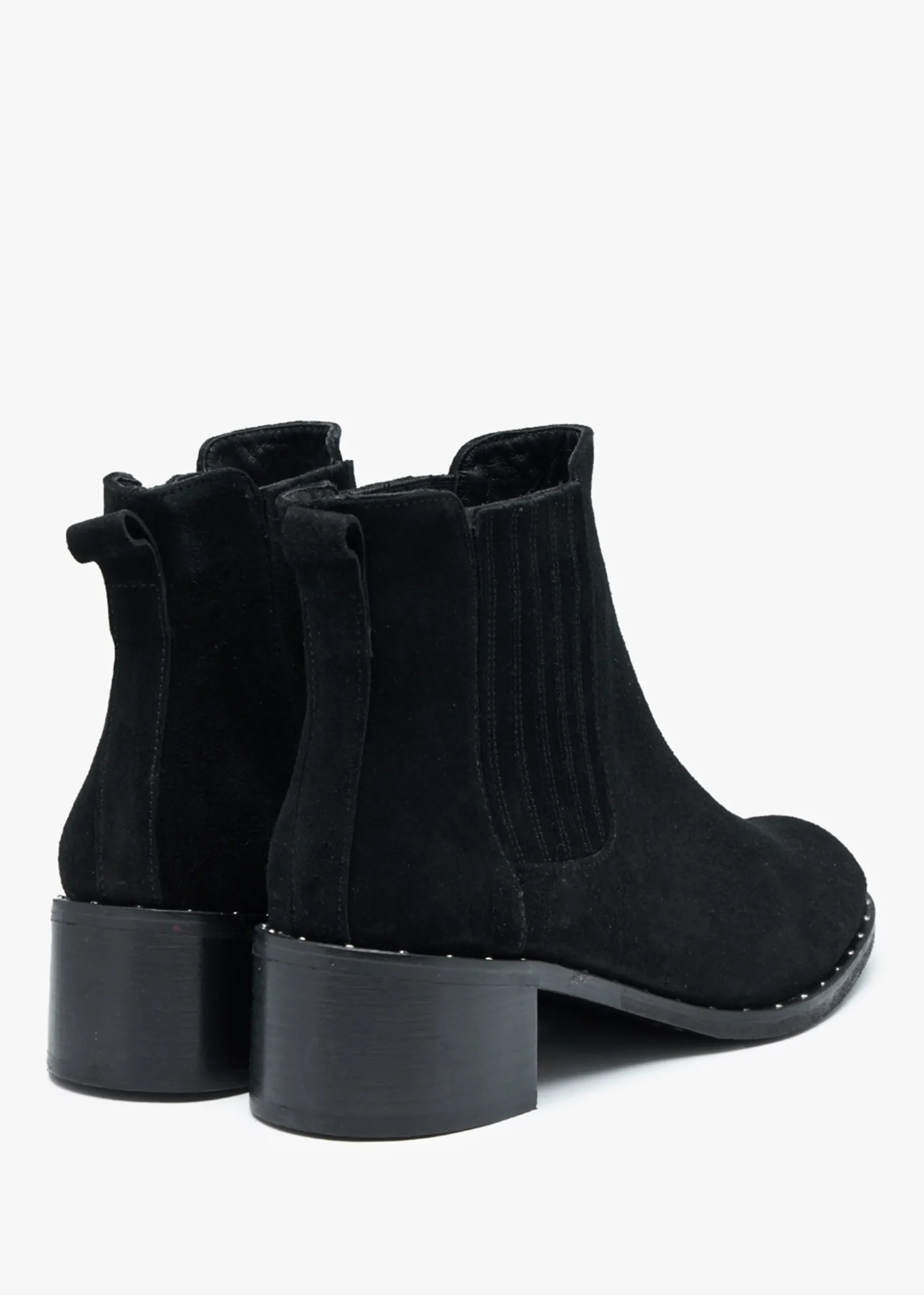 Baver Black Suede Chelsea Boots
