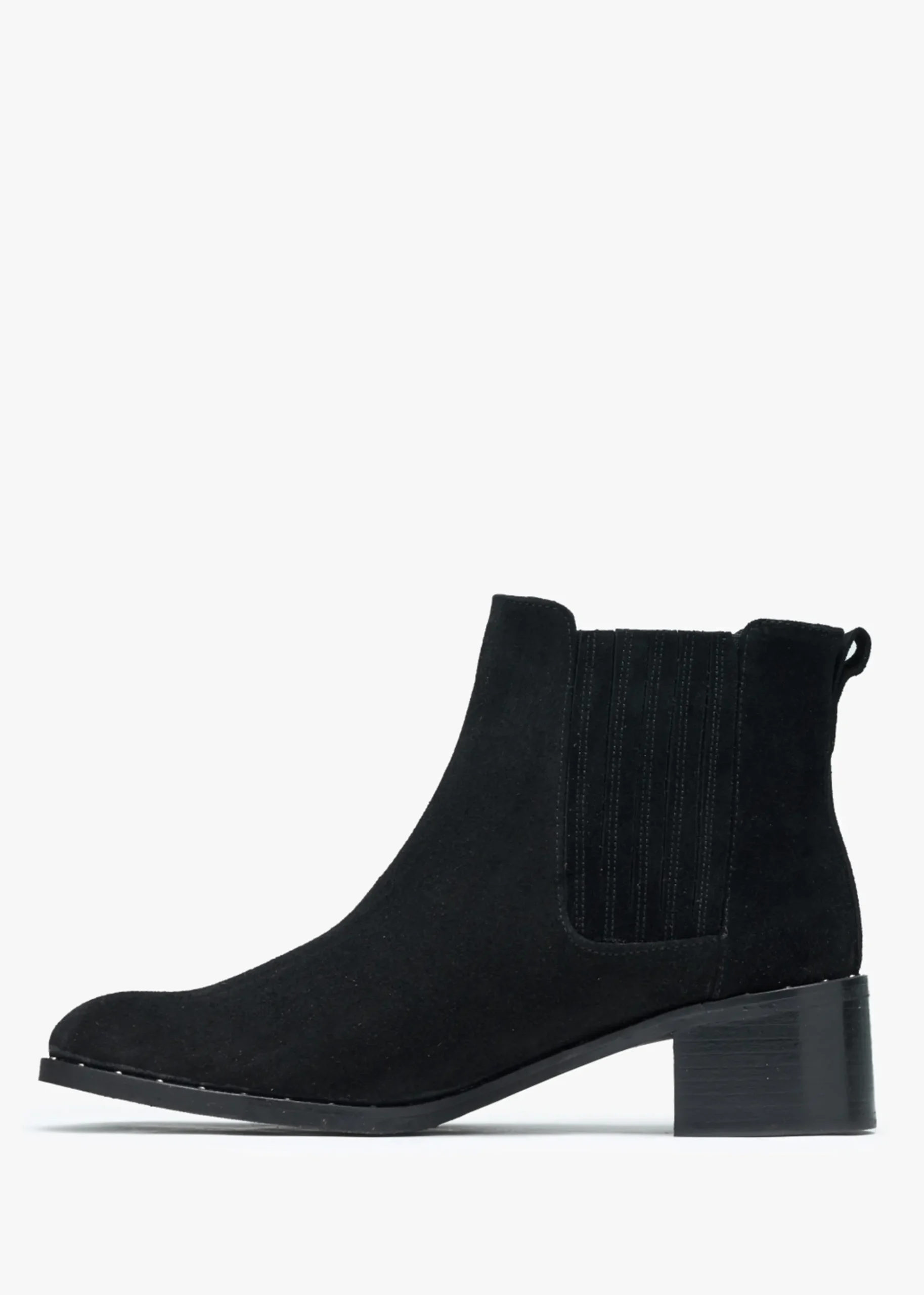 Baver Black Suede Chelsea Boots