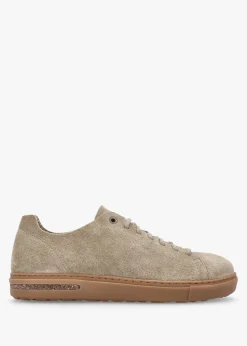Bend Low Gray Taupe Suede Trainers