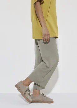 Bend Low Gray Taupe Suede Trainers