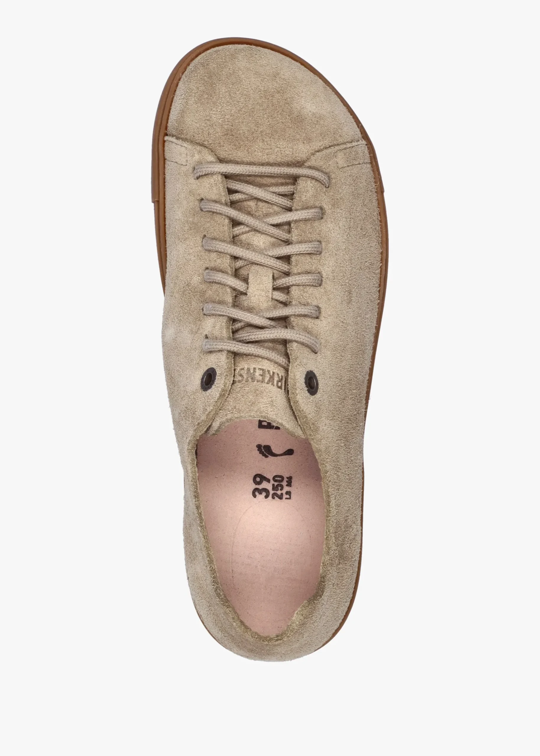 Bend Low Gray Taupe Suede Trainers