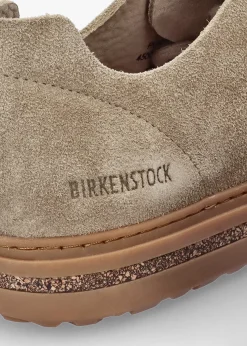 Bend Low Gray Taupe Suede Trainers