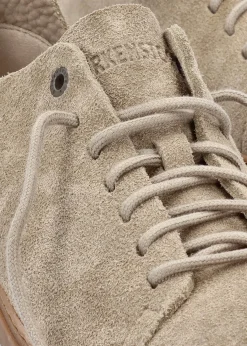 Bend Low Gray Taupe Suede Trainers