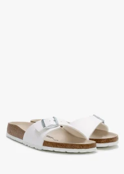 Birkenstock Women's Madrid Birko-Flor White Mules