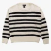 Black & White Striped Knitted Sweater