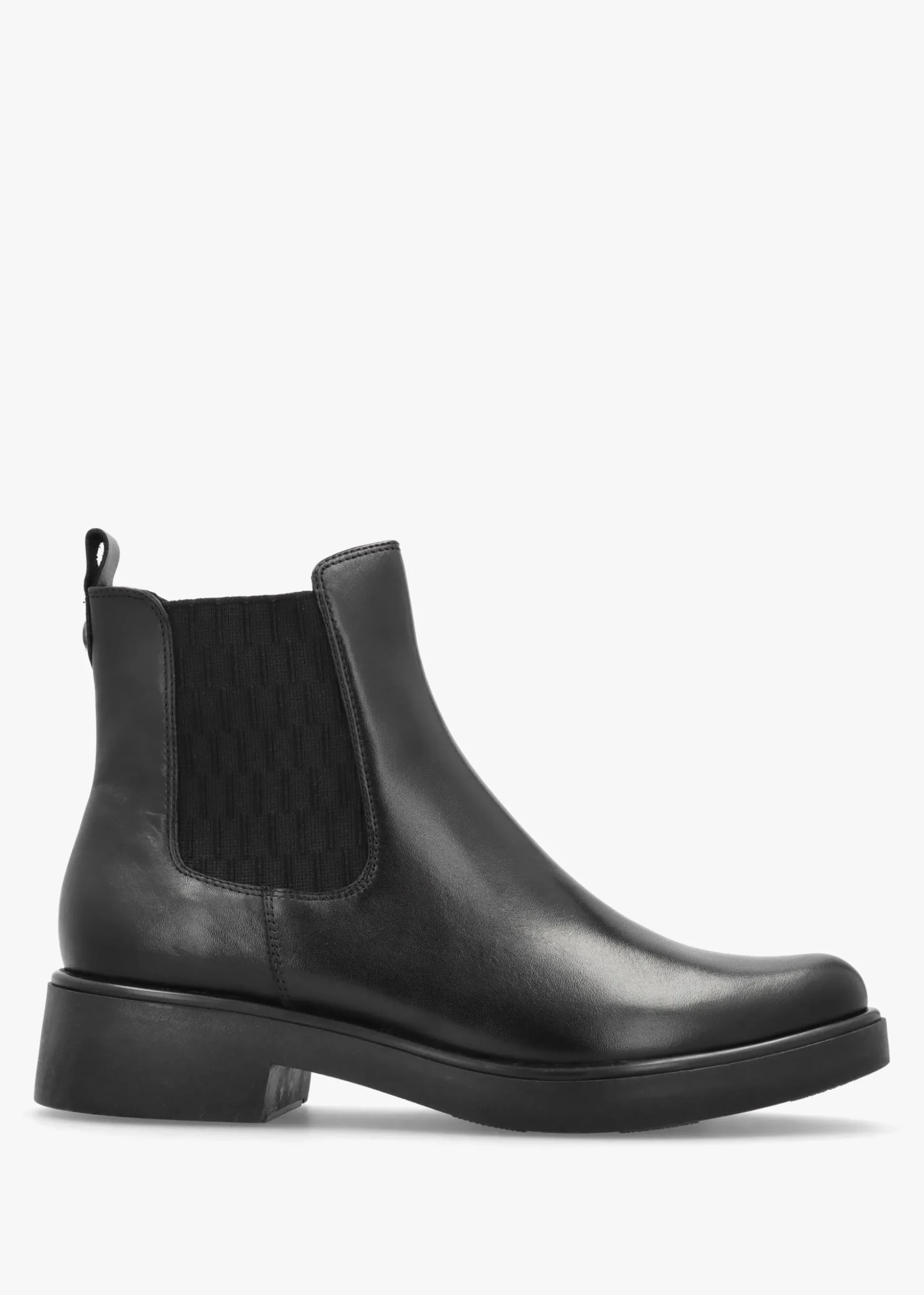 Black Leather Ankle Boots