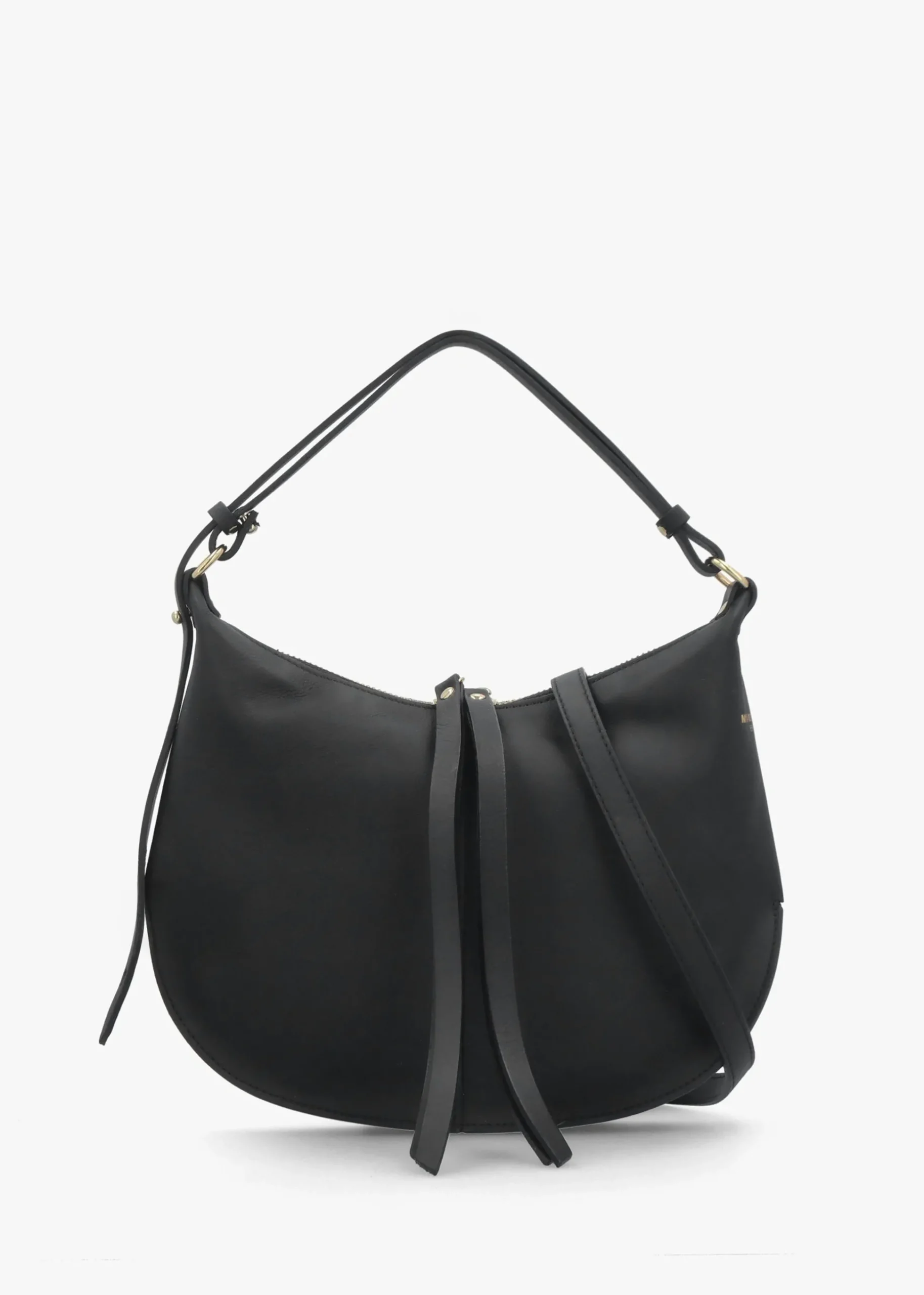 Black Leather Shoulder Bag