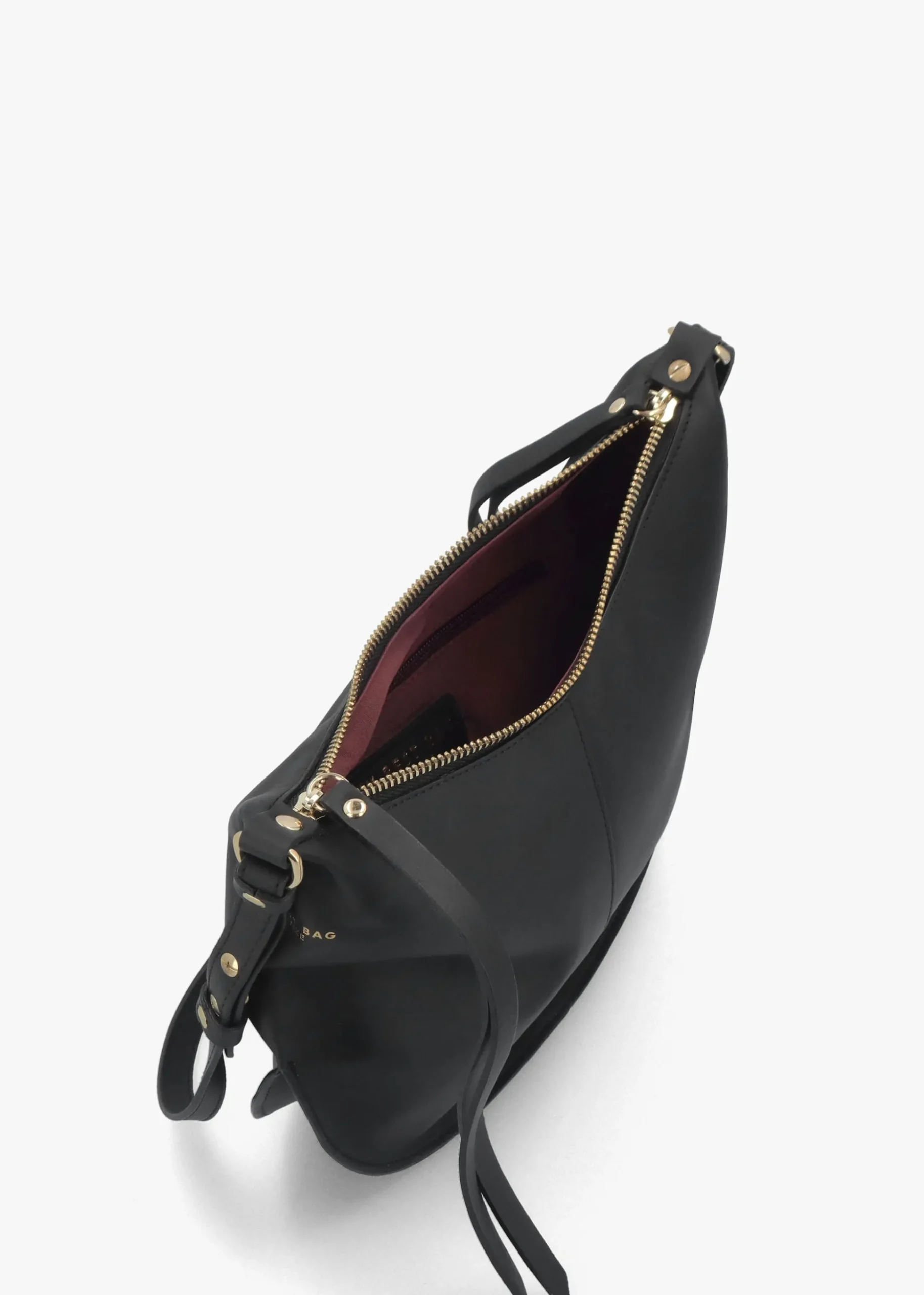 Black Leather Shoulder Bag