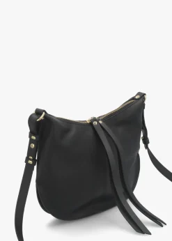 Black Leather Shoulder Bag