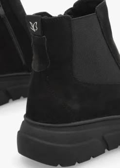 Black Nubuck Ankle Boots