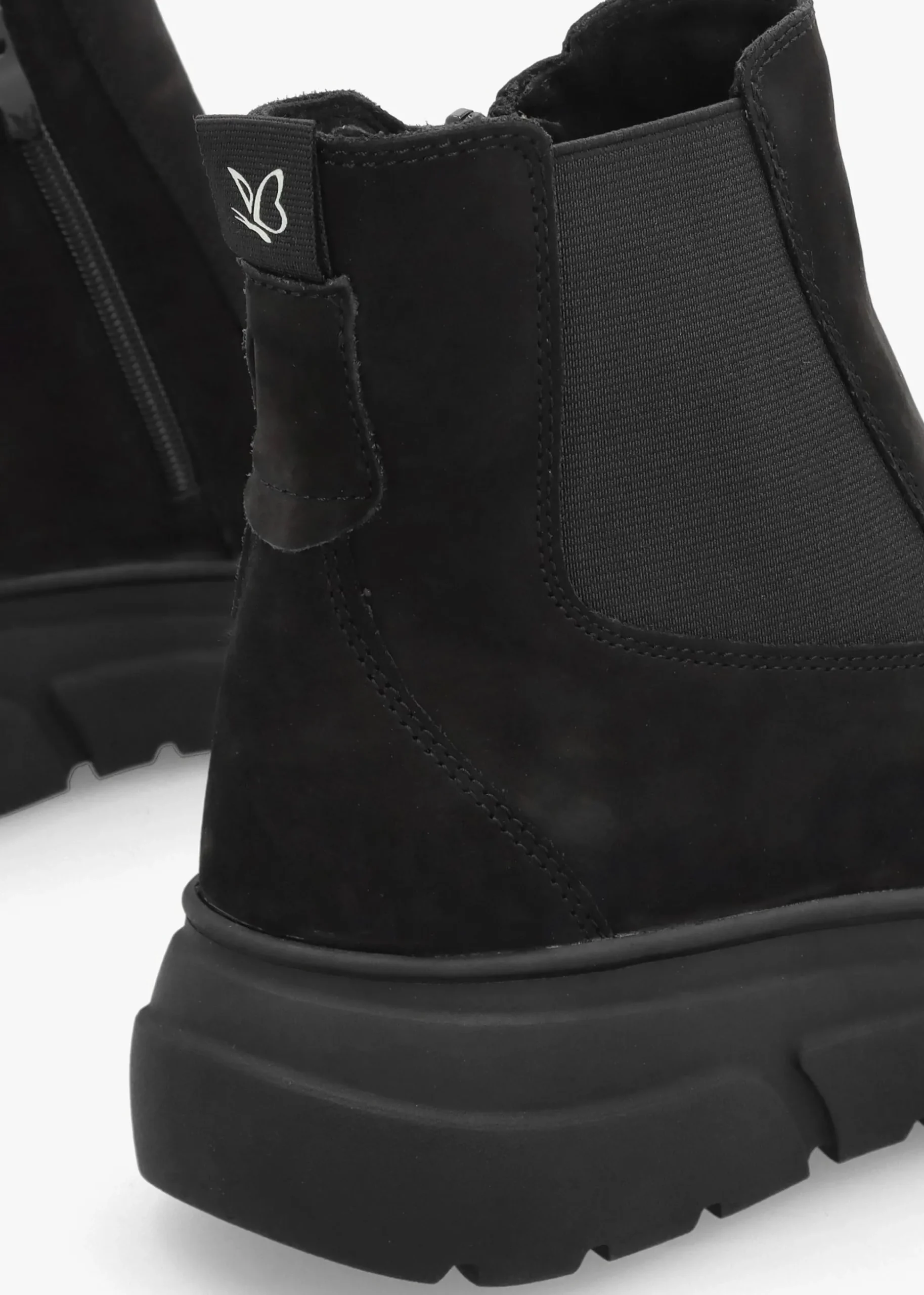 Black Nubuck Ankle Boots