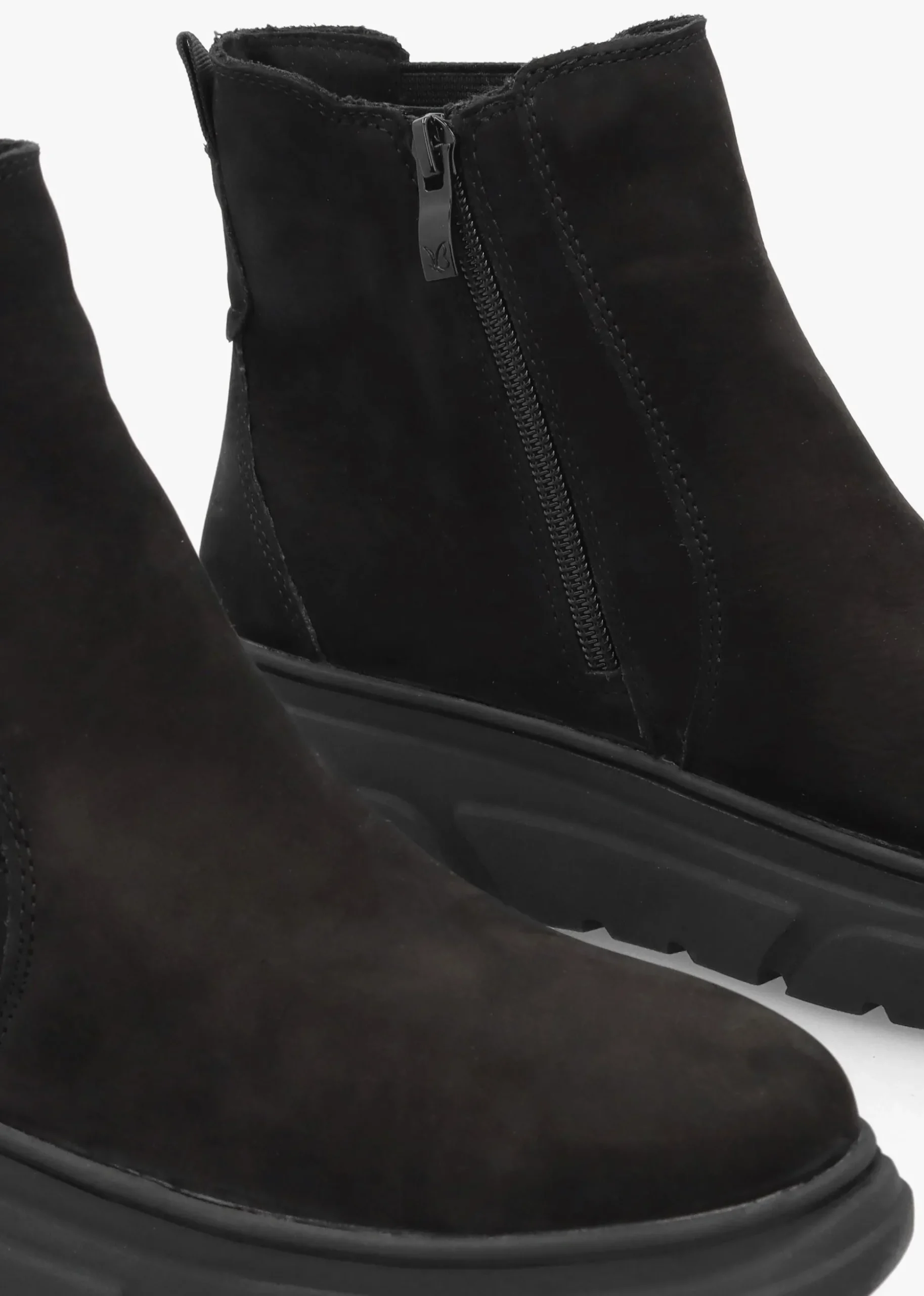 Black Nubuck Ankle Boots