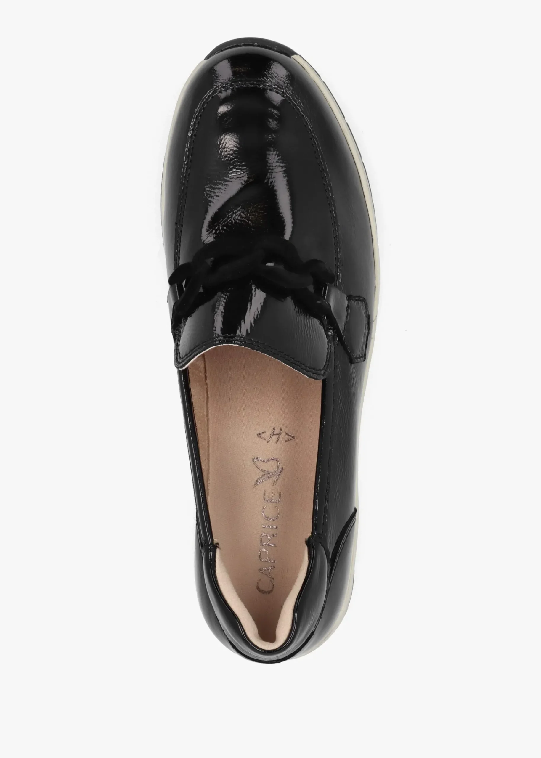 Black Patent Leather Sporty Loafers
