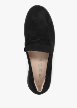 Black Suede Sporty Loafers