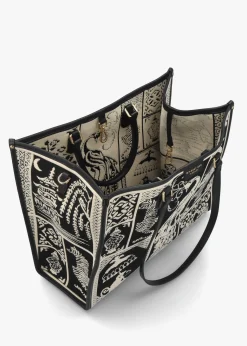Black Tapestry Tote Bag