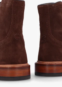 Blackwater Chocolate Suede Brogue Boots
