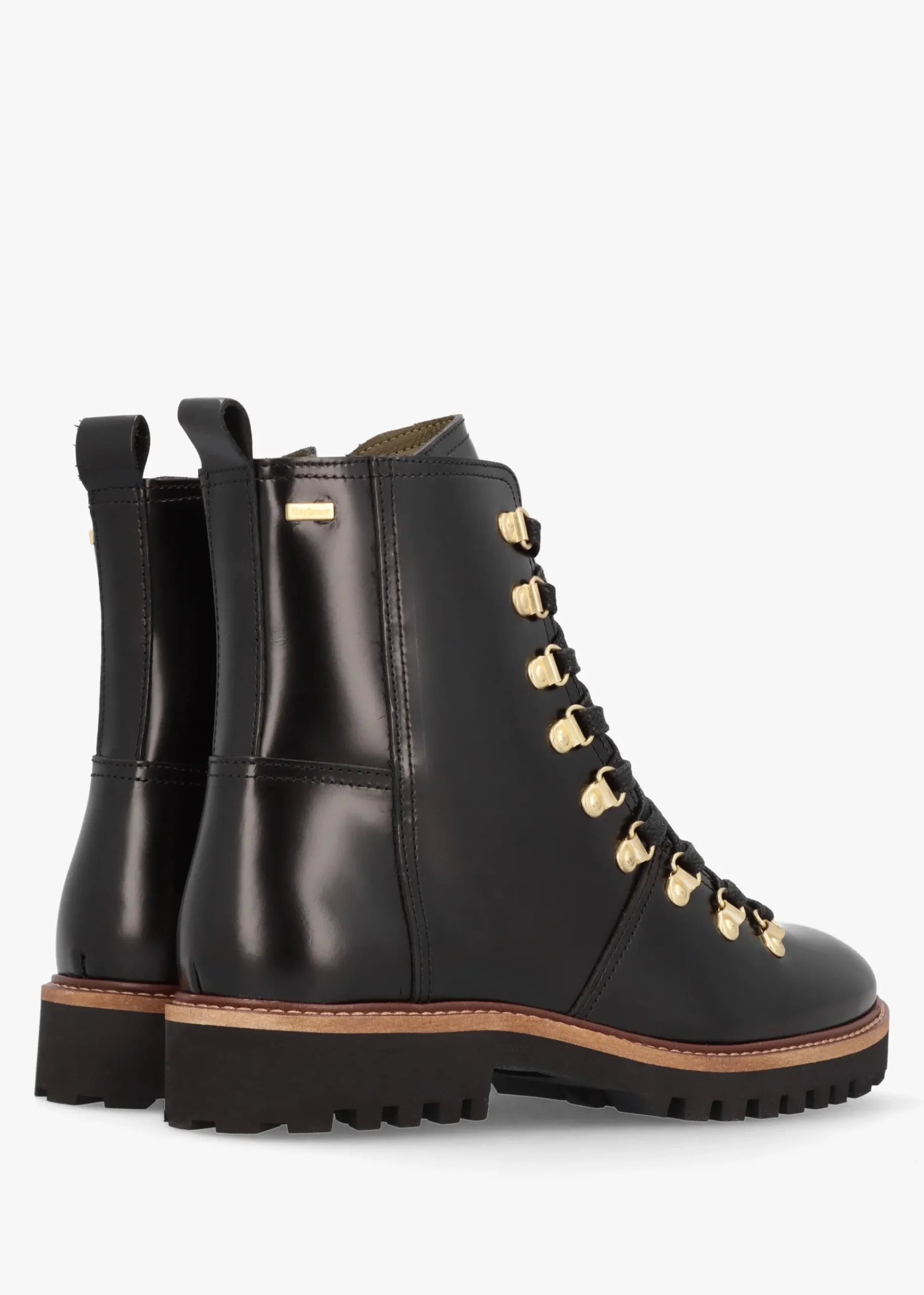 Blake Black Leather Hiker Boots