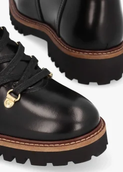 Blake Black Leather Hiker Boots