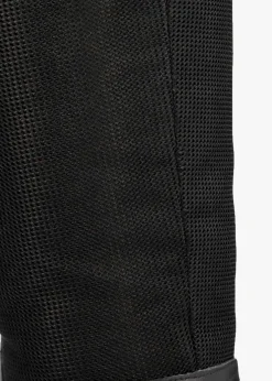 Bliny Black Leather Block Heel Knee Boots