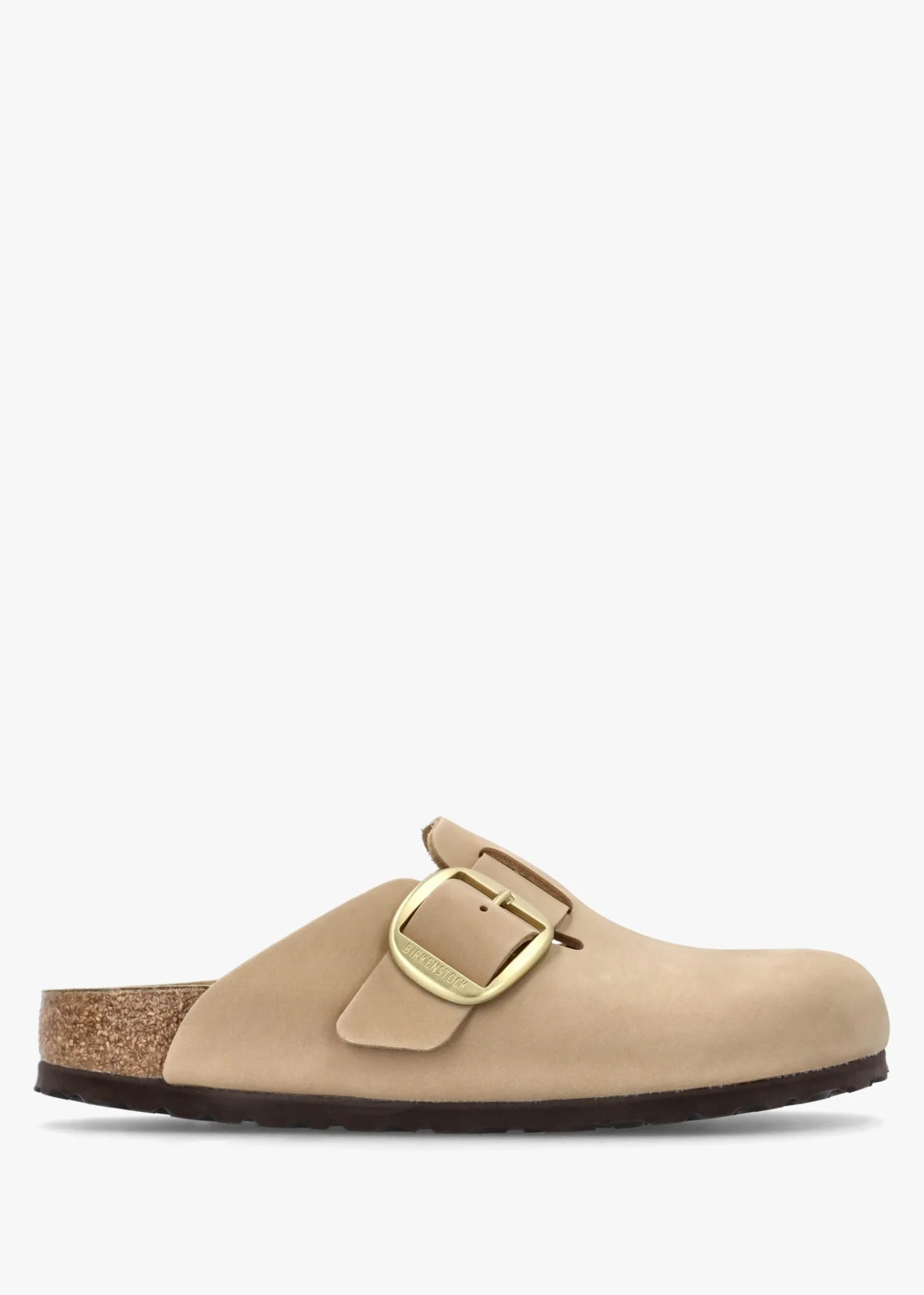 Boston Big Buckle Sandcastle Nubuck Leather Clogs