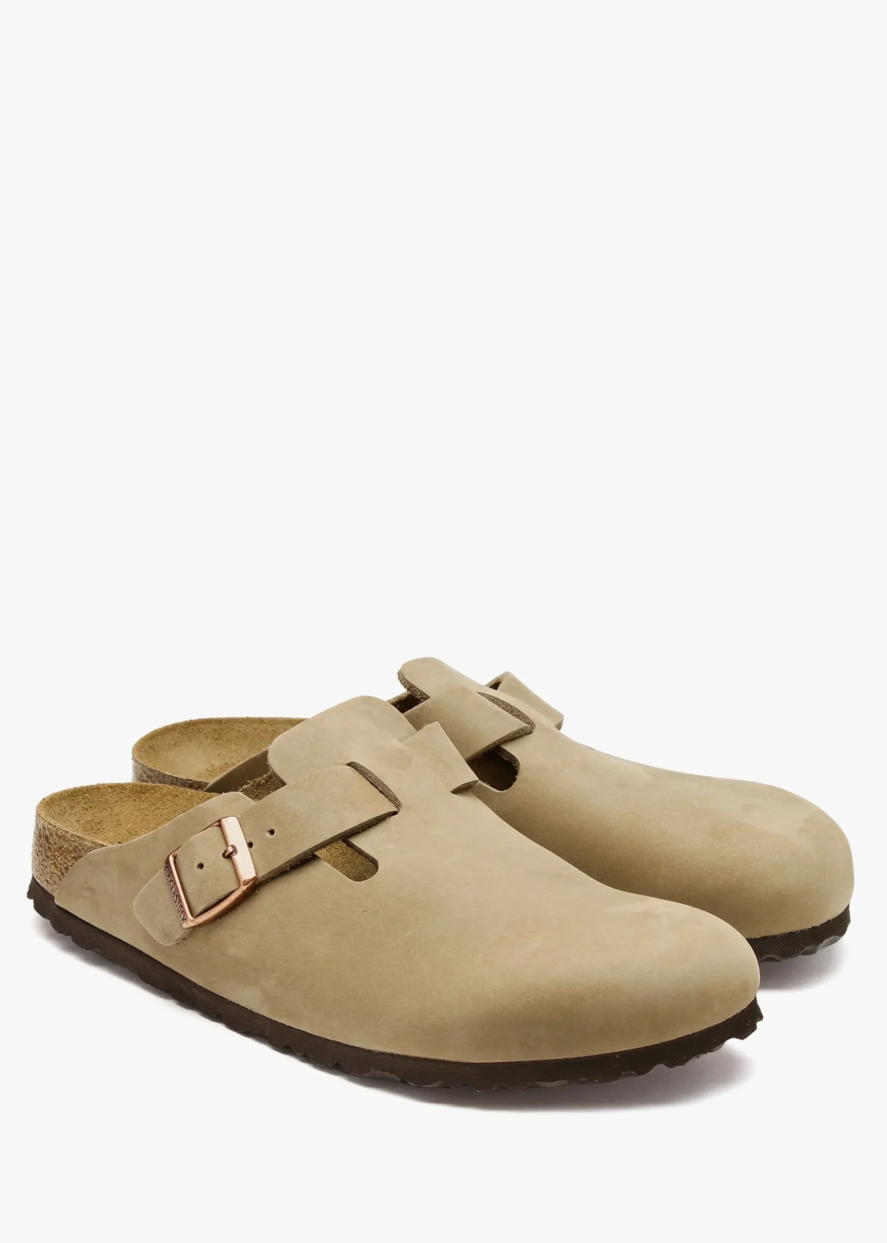 Boston Tabacco Brown Natural Oiled Leather Clogs