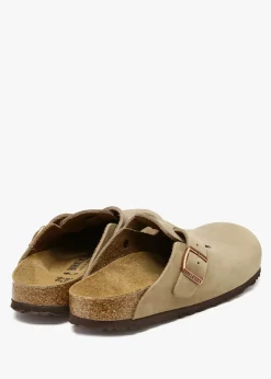 Boston Tabacco Brown Natural Oiled Leather Clogs