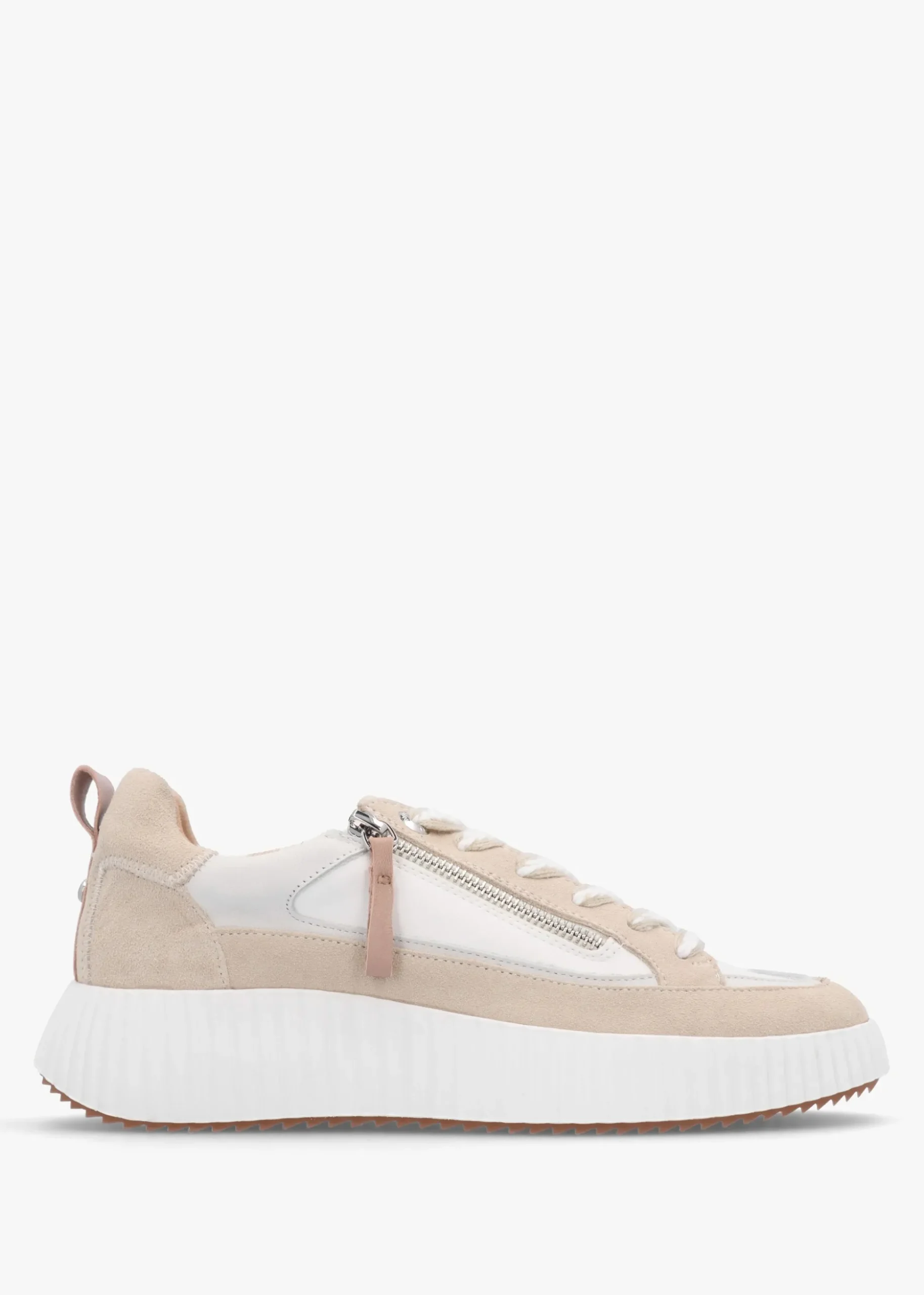 Bouville Off White Leather & Suede Chunky Trainers