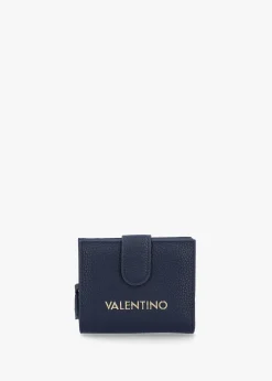 Brixton Small Foldover Blu Wallet