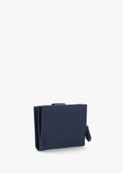 Brixton Small Foldover Blu Wallet