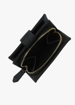 Brixton Small Foldover Nero Wallet